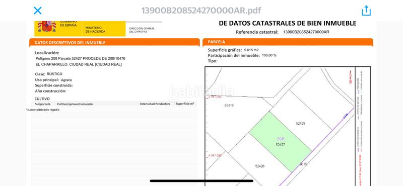 Foto 20b1906d-eb52-4006-af11-9cf615afa13b. Fondo rustico in carretera de porzuna km 2 in Área Rual - Valverde - Las Casas Ciudad Real