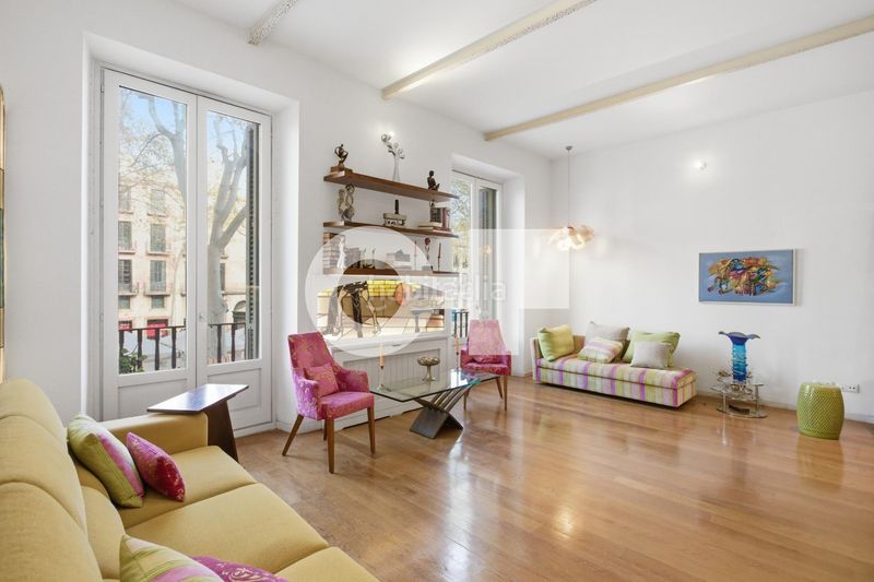 Foto 86c20316-10d8-4332-8ce2-c5d5482eb277. Piso totalmente exterior muy luminoso orientación sur balcón con vistas a la rambla 2 hab. dobles ascensor ite ok finca 1999 en Barcelona