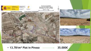 Propriété à Pinoso. Espectacular parcela en pinoso de 13.781 metros