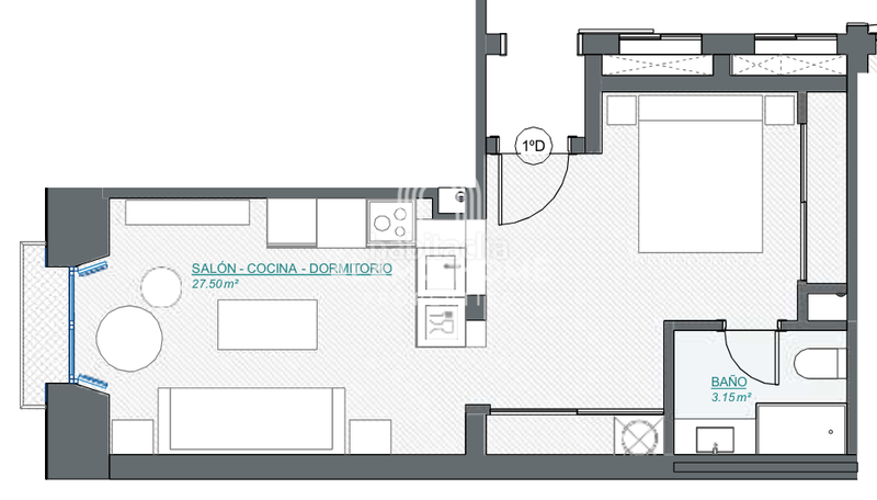 Foto 8b56c9f4-d27f-4919-9384-6917f0d06e25. Alquiler estudio en Justicia-Chueca Madrid