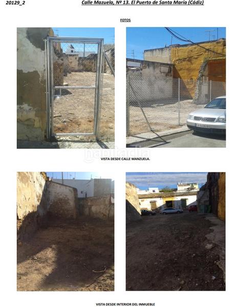 Foto dda840d1-364b-4cfb-883e-7bbcd0a1a05d. Terreno residenziale in calle mazuela 13 in Casco Histórico - Zona Alta Puerto de Santa María (El)