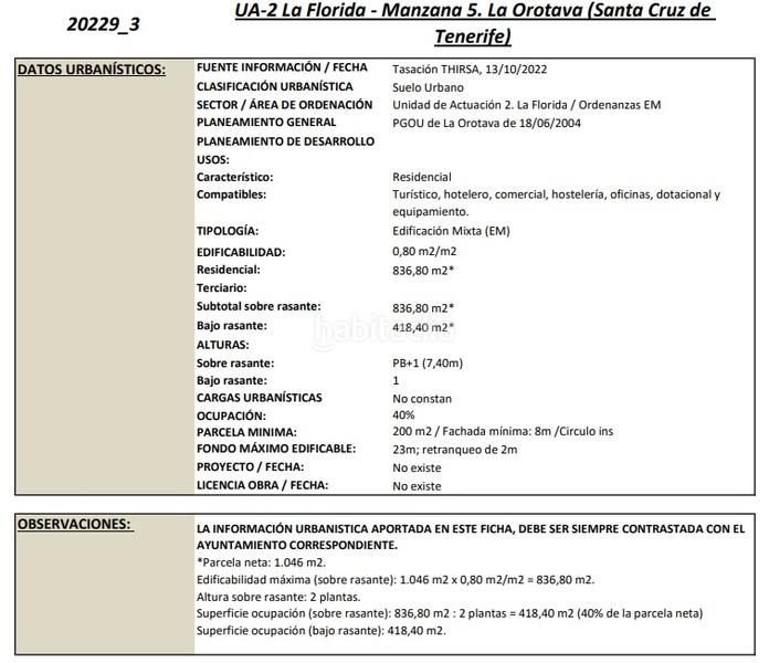 Foto 72e35d59-3ba0-4c46-b21e-af076746a198. Terreny residencial a Las Cuevas - Los Gómez Orotava (La)