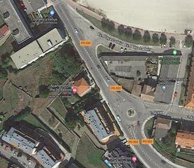 Autoparkplatz in Rúa Burgo