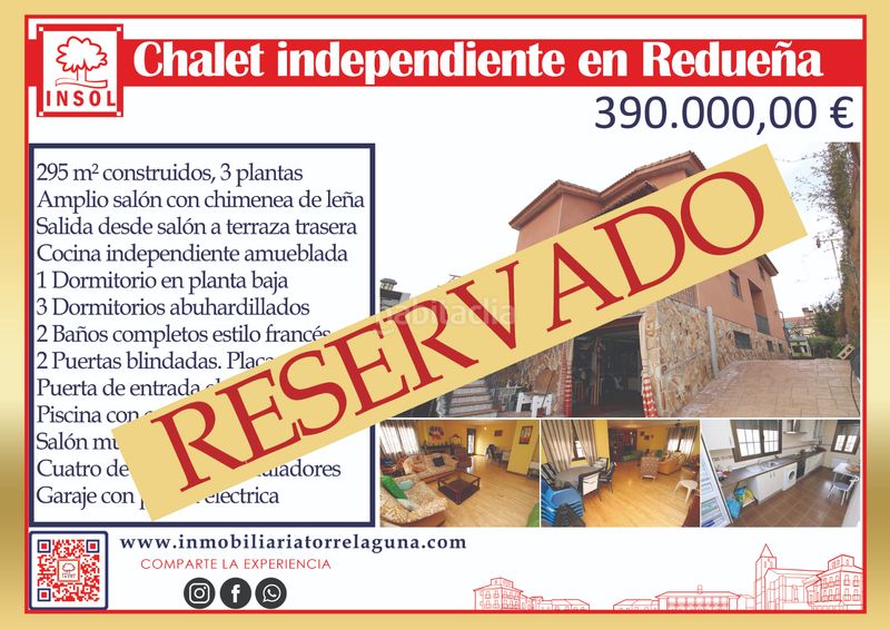 Foto b62d5d90-a6e5-4c80-a22a-786e7abdffb1. Xalet amb xemeneia calefacció aparcament piscina a Redueña