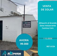 Terreny residencial  Carretera coín. Ref a124 venta de solar en alhaurin el grande