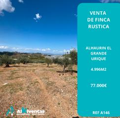 Finca rústica a Centro. Ref a146 terreno rustico en alhaurin el grande