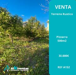 Finca rústica a Pizarra. Ref a152 terreno rustico en pizarra