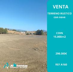 Finca rústica a Coín. Ref a160 venta de terreno rustico en coin