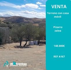 Finca rústica a Pizarra. Ref a167 terreno con mobil home en zalea