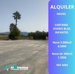 Alquiler Nave industrial en Cártama. *alquiler de naves en cartama*