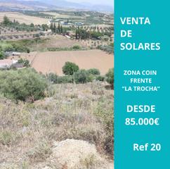Terreny residencial a Coín. Ref. 20 venta de terrenos en coin