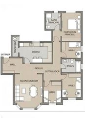 Pis a Hospital. Oportunidad piso de 4 habitaciones y 2 baños en urbanización con