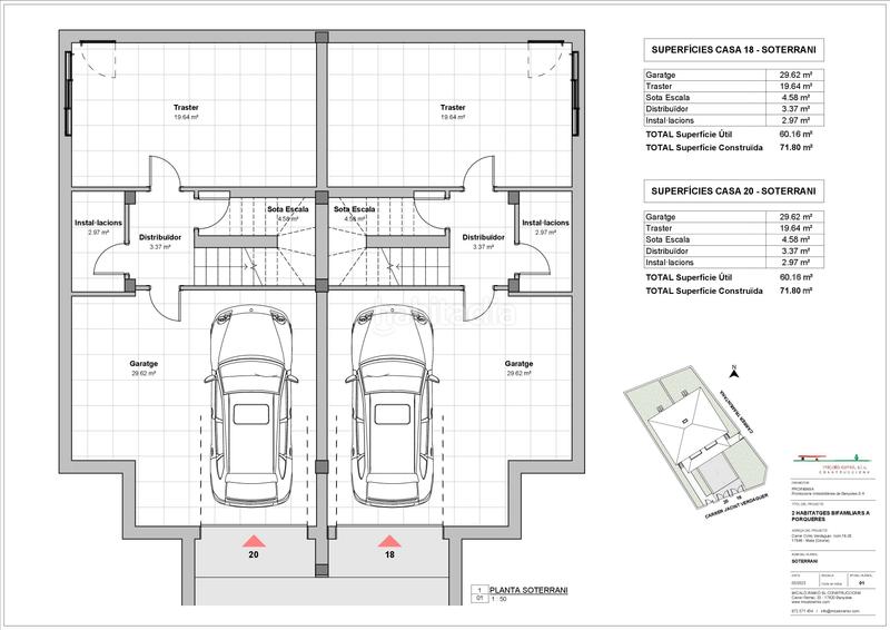 Foto 587a5b3a-7b41-4e16-95e1-bd8da29281c9. Casa pareada en carrer jacint verdaguer 20 cases en Porqueres