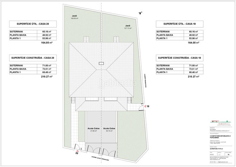 Foto c0f68957-8cb5-462f-a242-bccba3a3e370. Casa pareada en carrer jacint verdaguer 20 cases en Porqueres