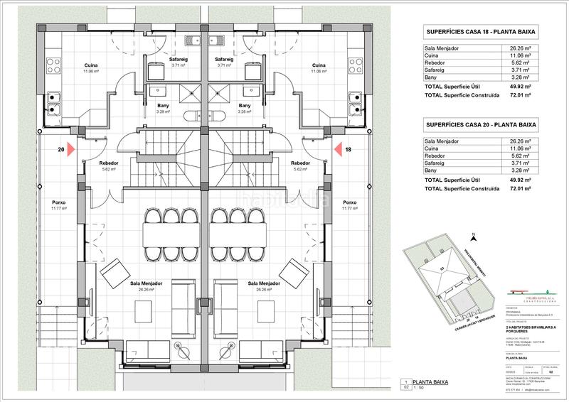 Foto e9faca42-3c18-476d-af94-e69e6e2d69c3. Casa pareada en carrer jacint verdaguer 20 cases en Porqueres