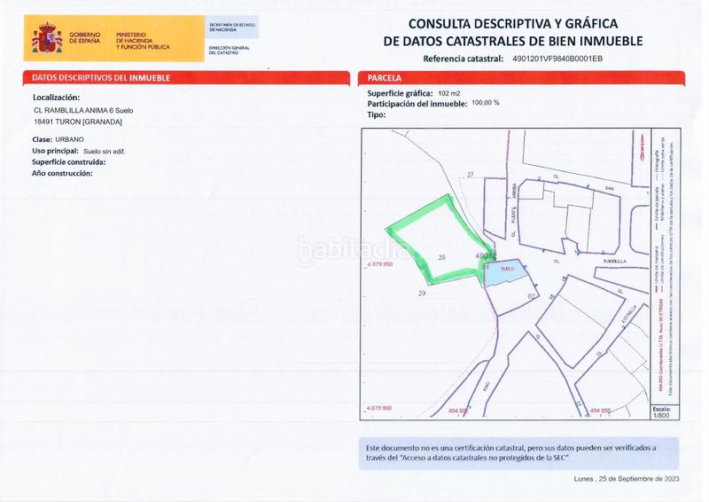 Foto 5e693507-a9ec-4015-b181-39a9b4e62188. Terrain résidentiel dans calle del pino 8 dans Turón