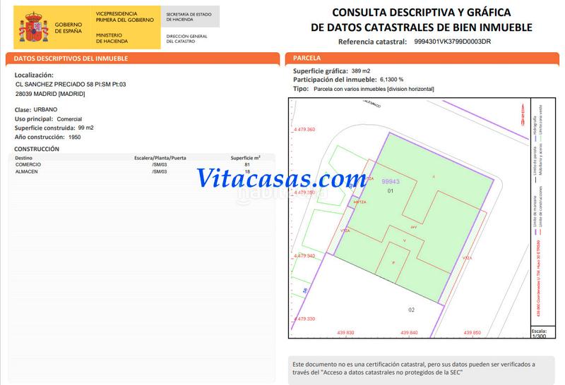 Foto 396d4934-ac1a-4f76-8f23-4eec1651f4e5. Local comercial en calle de sánchez preciado 58 en Madrid