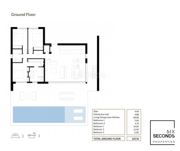 Foto f814bf0b-62f3-4c4b-802f-828098210387. Maison avec parking piscine dans Lomas de Campoamor - Las Ramblas Orihuela