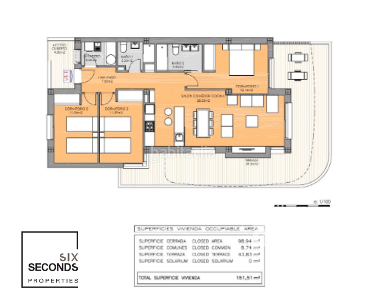 Foto 950a104a-87ee-411c-95e3-41d094910525. Appartement avec parking piscine dans Playa Flamenca Orihuela