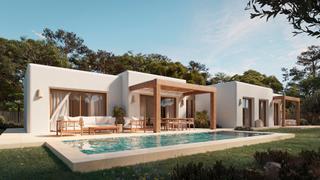 Maison à Cala Advocat-Baladrar. Villas en benissa, de una sola planta, con 3 habitaciones, 2 bañ