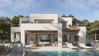 Maison à La Fustera. Villas de lujo en benissa con vistas al mar, cocina abierta equi