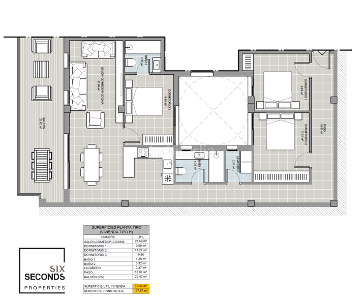 Foto bc4a81a0-2f18-4e00-a62e-5c22a8255d98. Attico con parcheggio piscina in Playa de los Náufragos Torrevieja
