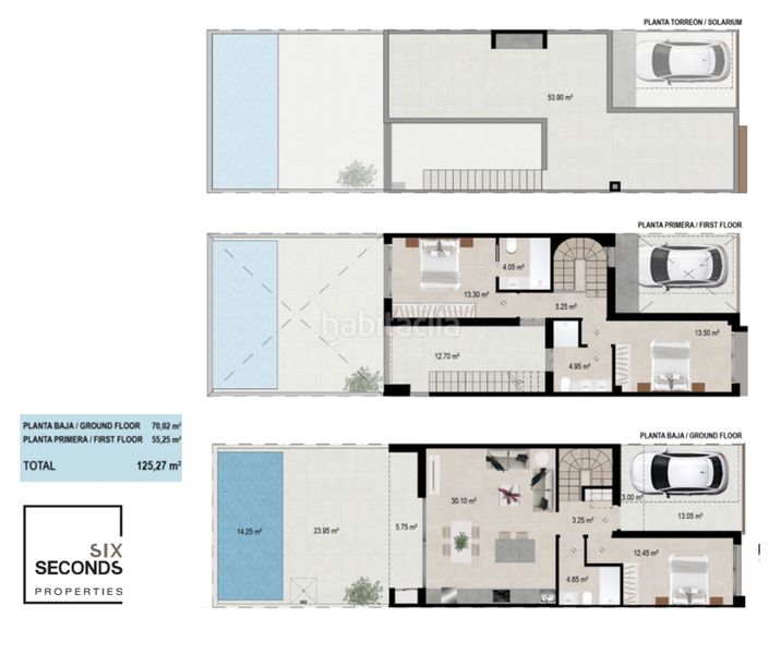 Foto 9f8d9115-91b0-4d2c-bc35-f3c6dd310e96. Casa a schiera con parcheggio piscina in San Javier San Javier