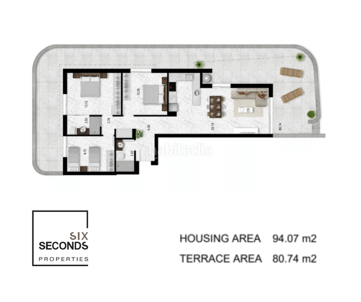 Foto 36674dc8-2712-44a1-a965-560bf010de0b. Appartement avec parking piscine dans Lomas de Cabo Roig - Los Dolses Orihuela