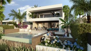House in Algorfa. Experimenta el encanto de la finca golf, donde una colección de