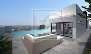 Casa a San Fulgencio. Presentamos esta moderna villa independiente de calidad superior