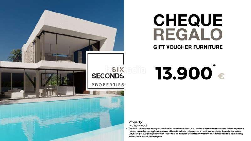 Foto 1fc4f2d5-4022-4980-b87f-c9d645904a25. Casa villa de diseñonbspcon una parcela total de 408 metros cuadradosnbspcon vistas a guardamar del seguranbspy al mar mediterráneo. ti en Rojales