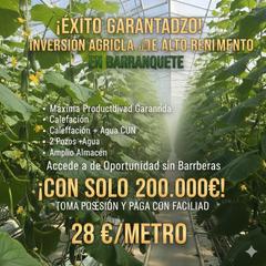 Finca rústica a N/a. (facilidad de pago en invernadero )en barranquete níjar.