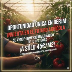Fondo rustico in Calle engarpe 46d. Venta de invernadero de 10 hectareas en berja.