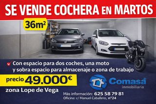 Aparcament cotxe a Martos. Garaje  martos lope de vega