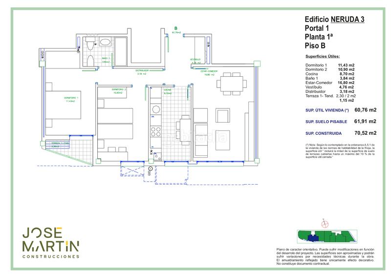 Foto 2b4af461-37f5-4ee2-923a-15160c5af0db. Piccolo appartamento con riscaldamento parcheggio in Villamediana de Iregua