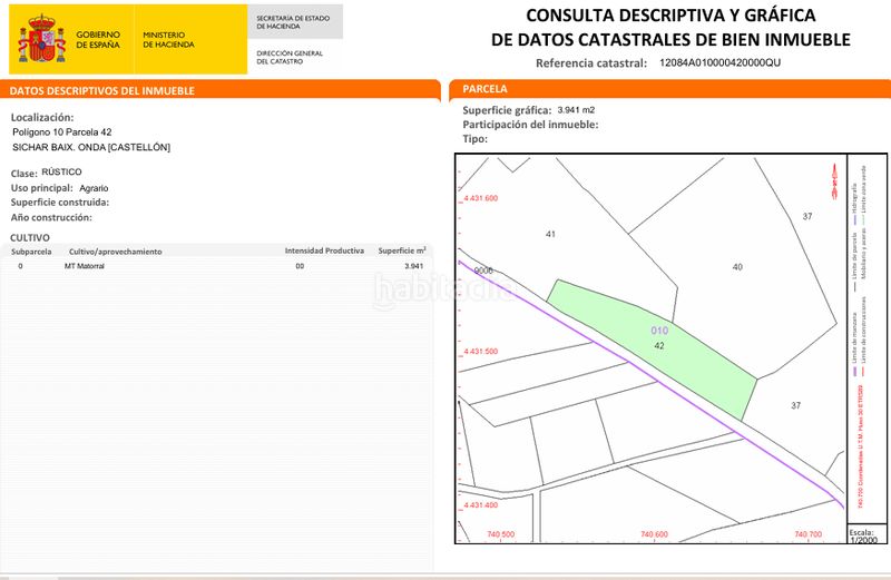 Foto c7ee395a-879a-4887-97a1-de331e032003. Finca rústica a vía vía pecuaria 11 a Onda
