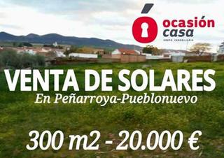 Terreny residencial a Peñarroya - Pueblonuevo. Solar en peñarroya por tan solo 20.000