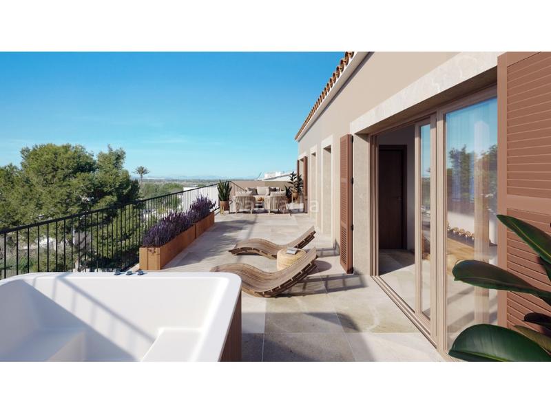 Foto fbb5ab80-f5d9-40d5-813d-5bec32735c9d. Casa  adosada con piscina y jardín en zona tranquila pero céntrica de santanyi en Santanyí