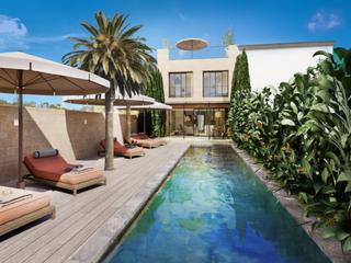 Residential Plot in Ses Salines Poble. Atractivo terreno con proyecto de villa con piscina y licencia d