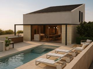 Casa en Algaida. Moderna casa de pueblo con piscina privada en algaida