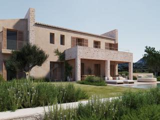 Bauernhof in Ciutat d´Alcúdia. Exclusiva villa de diseño con vistas a la bahía en un entorno ru