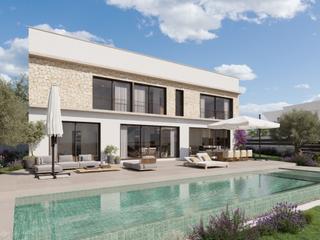 Maison à Sa Cabaneta. Villa de diseño contemporáneo en marratxí con piscina y vistas p