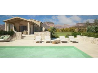 Terreny residencial a Alaró. Se vende terreno con licencia de obra con propio pozo para una c