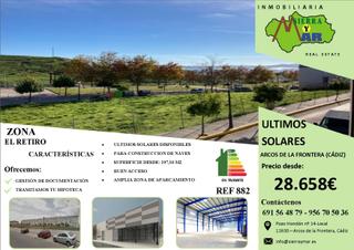Solar industrial a Arcos de la Frontera. Solares para naves industriales