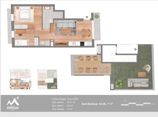 tic a Carrer de sant baltasar 24. **tico con fantastica terraza, en venta en el vibrante barrio d