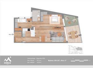 Àtic  Carrer de balmes 355. Atico con terraza espectacular