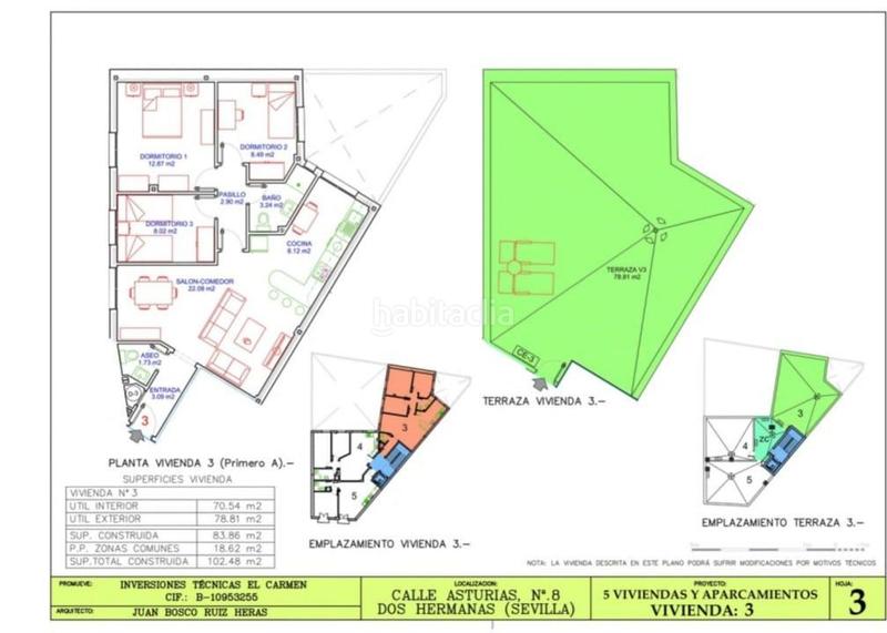 Foto cb9497c8-c594-4108-acf0-08870317b2c2. Piso  de obra nueva, 3 dormitorios en Centro - Doña Mercedes Dos Hermanas