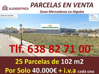 Terrain résidentiel  Avenida santiponce. Parcelas urbanas de 102 m2  medidas 7x14