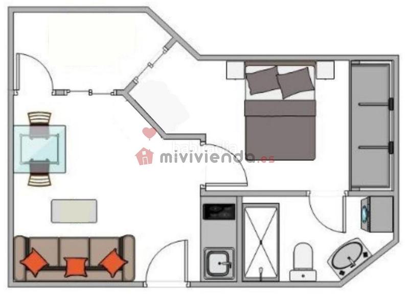 Foto f55f9691-7a03-49f9-9659-174e73e6bab2. Affitto piccolo appartamento con riscaldamento in Madrid