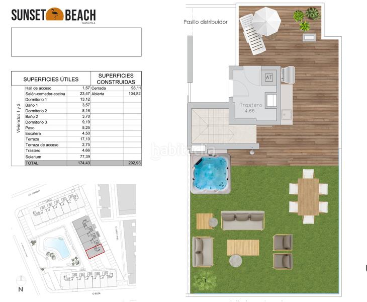Foto ae319ac7-3894-4948-93e6-8609c93498af. Attique avec chauffage piscine dans Playa Tamarit-Playa Lissa Santa Pola